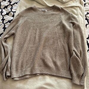Chic Soul Soft Beige Crew Neck Sweater